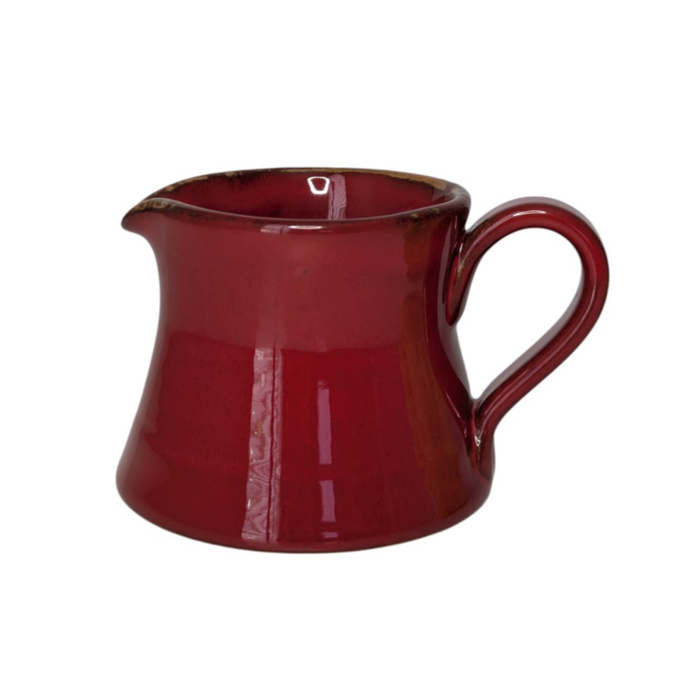 Vietri Rosso Vecchio Red Creamer Made in Italy Ceramic Discontinued Small Jug
